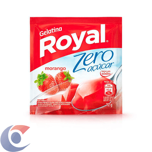 Gelatina Em Pó Royal Zero Açúcar Morango 12g