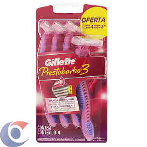 Aparelho De Depilar Gillette Prestobarba 3 Feminino - Leve 4 Pague 3