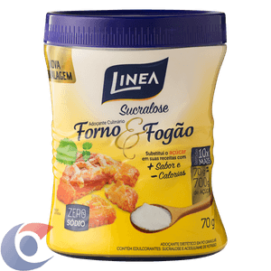 Adoçante Em Pó Culinário Linea Adoçado Com Sucralose 70g