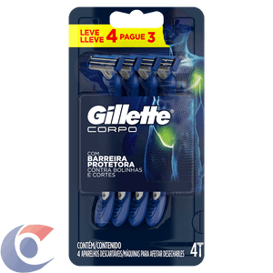 Aparelho De Barbear Corpo Gillette Leve 4 Pague 3 Un