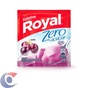 Gelatina Em Pó Royal Zero Açúcar Uva 12g