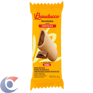 Biscoito Recheio Chocolate Bauducco Barrinha Pacote 25g