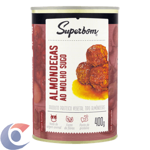 Almondega Vegetariana Superbom Ao Sugo 400g