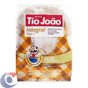 Arroz Parboilizado Tipo 1 Integral Tio João Pacote 1kg