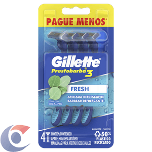 Aparelho De Barbear Gillette Prestobarba3 Ice - Leve 4 Pague 3