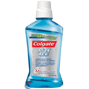 Enxaguante Bucal Colgate Plax Ice - Leve 500ml, Pague 350ml