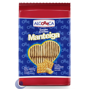 Biscoito Cream Cracker Alcobaça Com Manteiga 400g