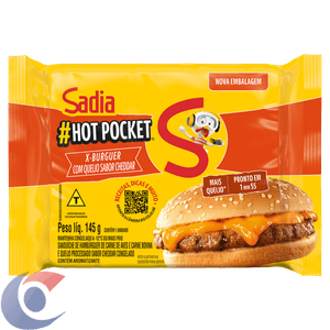 Sanduiche Sadia Congelado Hot Pocket X-Cheedar 145g