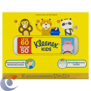 Lenço Papel Kleenex Box Leve 60 Pague 50