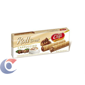 Biscoito Italiano Wafer Gastone Lago Break Creme Cappucino 80g