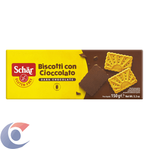 Biscoito Cobertura Chocolate Sem Gluten Schar 150g