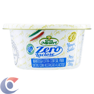 Manteiga Gran Mestri Sem Lactose 200g