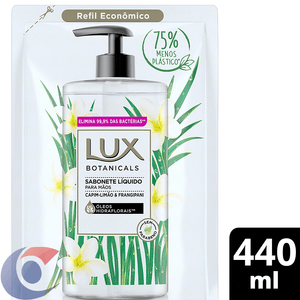 Sabonete Líquido Refil Lux Botanicals Capim Limão 440ml