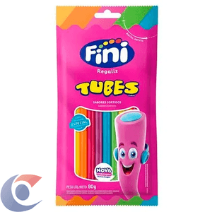 Bala Fini Tubes Arco Íris 80g