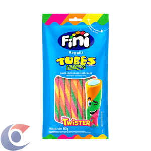 Bala Fini Tubes Twister Azedinho 80g