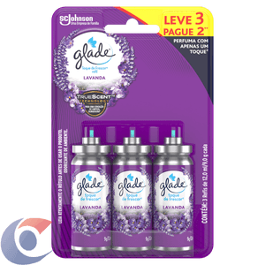 Desodorizador Glade Toque De Frescor Refil Lavanda Leve 3 Pague 2