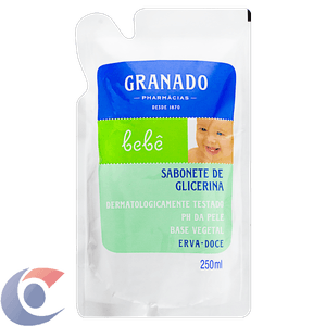 Refil Sabonete Líquido Granado Bebê Erva Doce 250ml