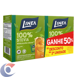 Adoçante Linea Pó Stevia 30g 2Un
