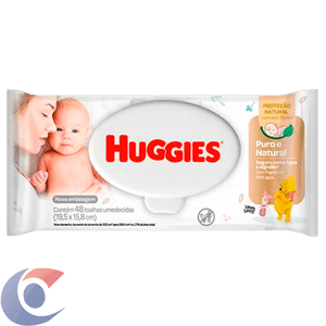 Lenços Umedecidos Huggies Puro E Natural 48 Un