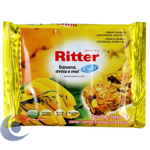 Barra De Cereal Ritter Zero Açúcar Banana 25g