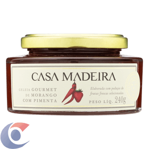 Geleia Casa De Madeira Gourmet Morango Com Pimenta 240g