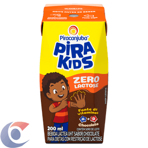 Achocolatado Piracanjuba Pirakids Zero Lactose 200ml