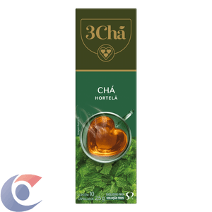 Chá Em Cápsula Hortelã Tres corações 25g 10 Un