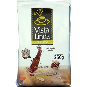 Café Torrado E Moído Vista Linda Alto Vácuo 250g