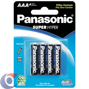 Pilha Panasonic Palito Com 4 Un