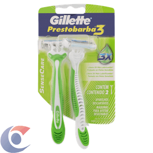 Aparelho De Barbear Gillette Prestobarba3 Sense Care 2 Un