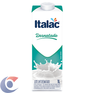 Leite Uht Desnatado Italac 1l