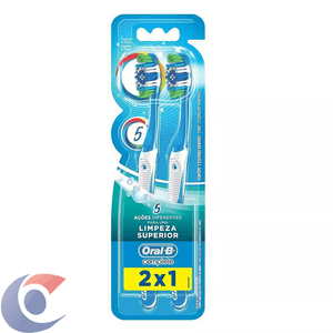Escova Dental Oral-B Complete 5 Ações De Limpeza 40 Macia - 2 Unidades