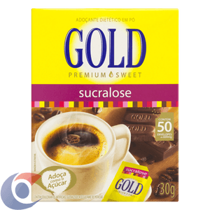 Adoçante Em Pó Gold Adoçado Sucralose 50 Un