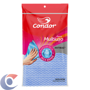 Pano Multiuso Azul Condor Antibac 5 Un