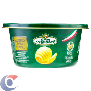 Manteiga Extra Gran Mestri Com Sal Lata 200g