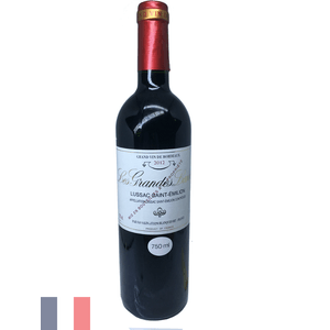 Vinho Francês Tinto Les Grandes Lannes Lussac Saint Émilion 750ml
