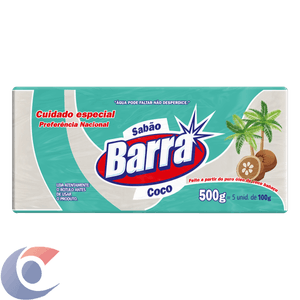 Sabão Em Pedra Barra Coco 500g 5Un