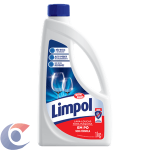 Detergente Em Pó Para Máquina De Lavar Louças Limpol 1kg