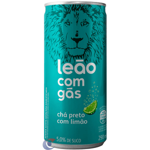 Ice Tea Leão Chá Preto Com Limão Zero Com Gás 290ml Lata