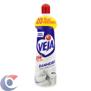 Limpador Banheiro Tira Limo Veja X14 Cloro Ativo Squeeze 500ml 20% De Desconto