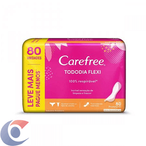 Protetor Diário Carefree Todo Dia Flexi Sem Perfume - 80 Un