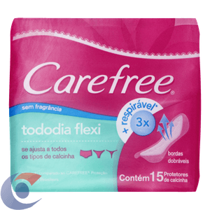 Protetor Diário Carefree Todo Dia Flexi Com 15