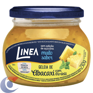 Geleia Linea Abacaxi Com Hortelã 230g