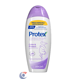 Sabonete Íntimo Líquido Protex Cuidado Íntimo Calm&Protect 200ml