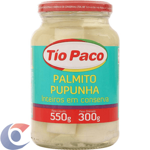 Palmito Pupunha Tio Paco Inteiro 300g