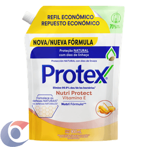 Sabonete Líquido Para As Mãos Protex Nutri Protect Vitamina E 900ml