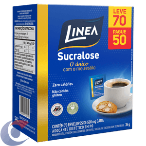 Adoçante Em Pó Linea Sucralose - Leve 70 Un, Pague 50 Un