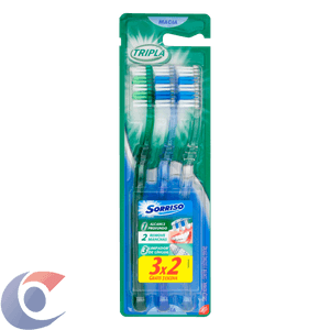 Escova De Dente Sorriso Tripla Leve 3 Pague 2