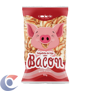 Salgadinho Casa De Mãe De Trigo Sabor Bacon 80g