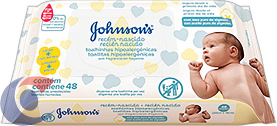 LENCO-UMED-JOHNSONS-BABY-48UN-RECEM-NASC